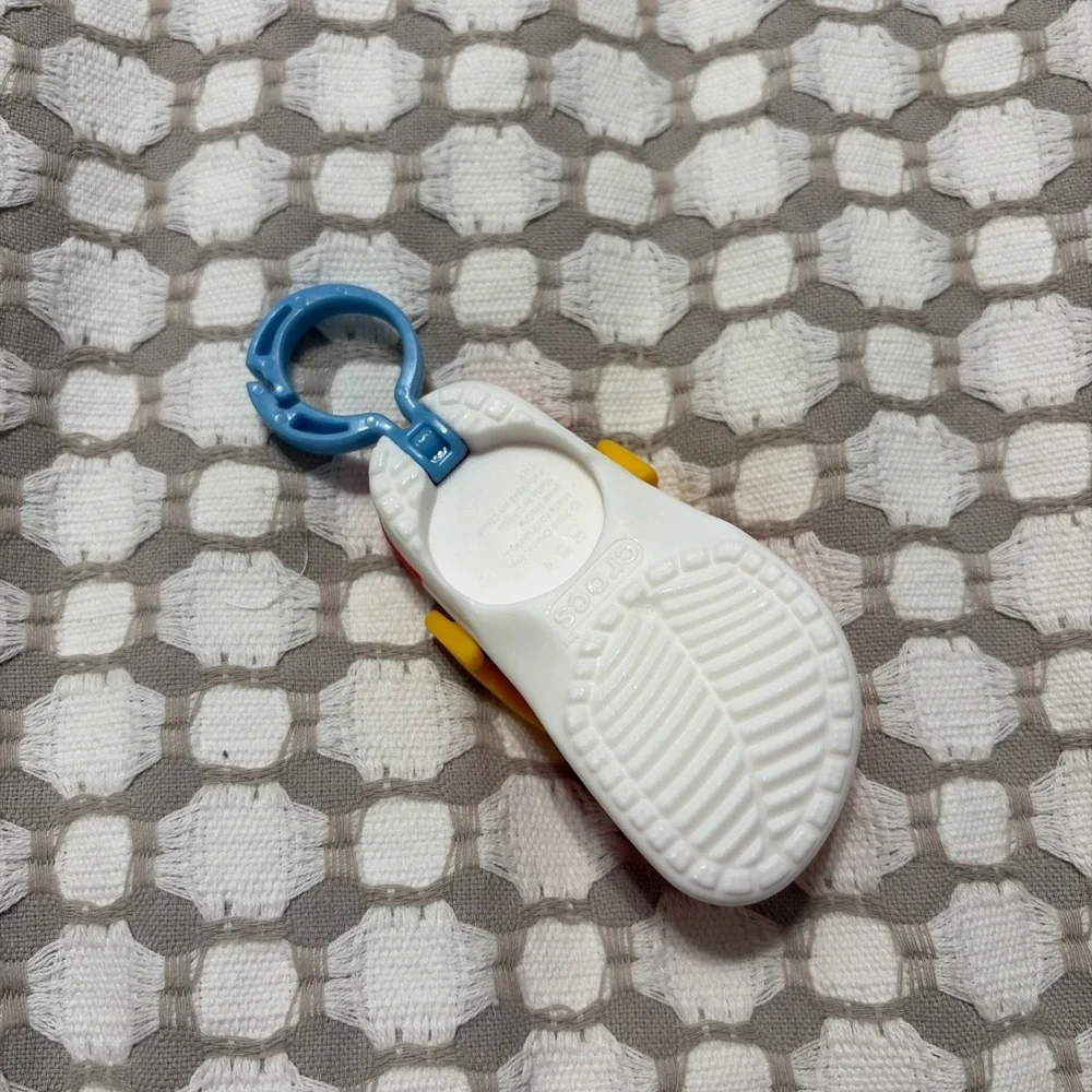2024 McDonald's Crocs Happy Meal Toy Red Mini Clog Keychain Collectible